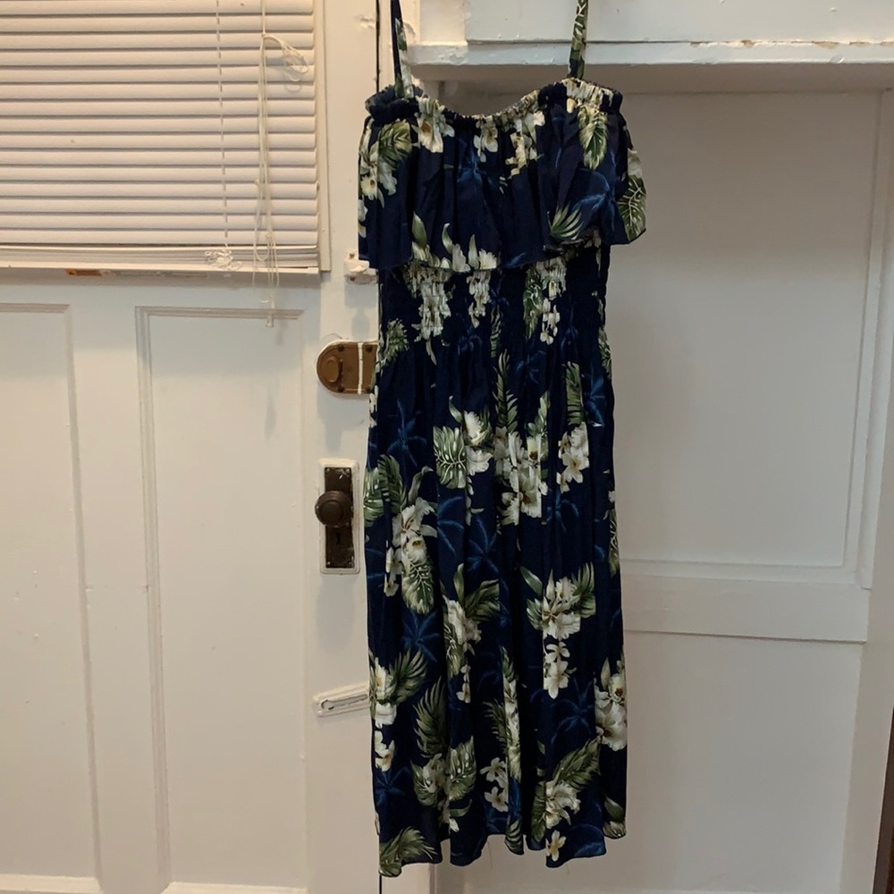 Hawaiian print dress - one size